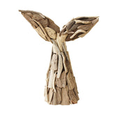 Driftwood Whale Tail Table Decor