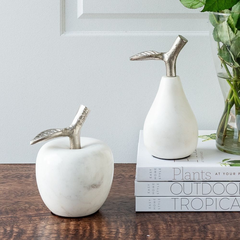 Marble Apple Table Decor
