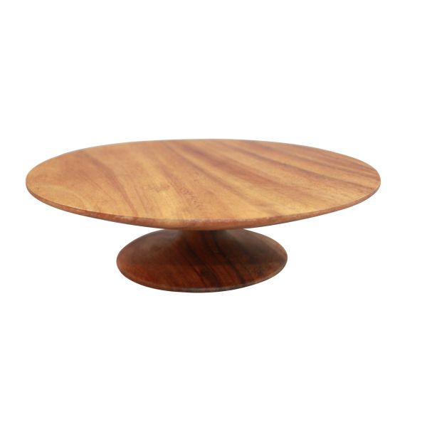 Acacia Wood - Round Cake Plate