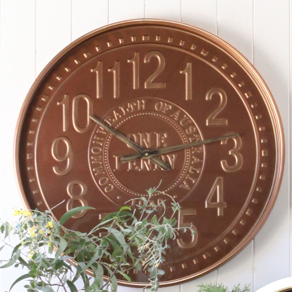 Australian One Penny Wall Clock