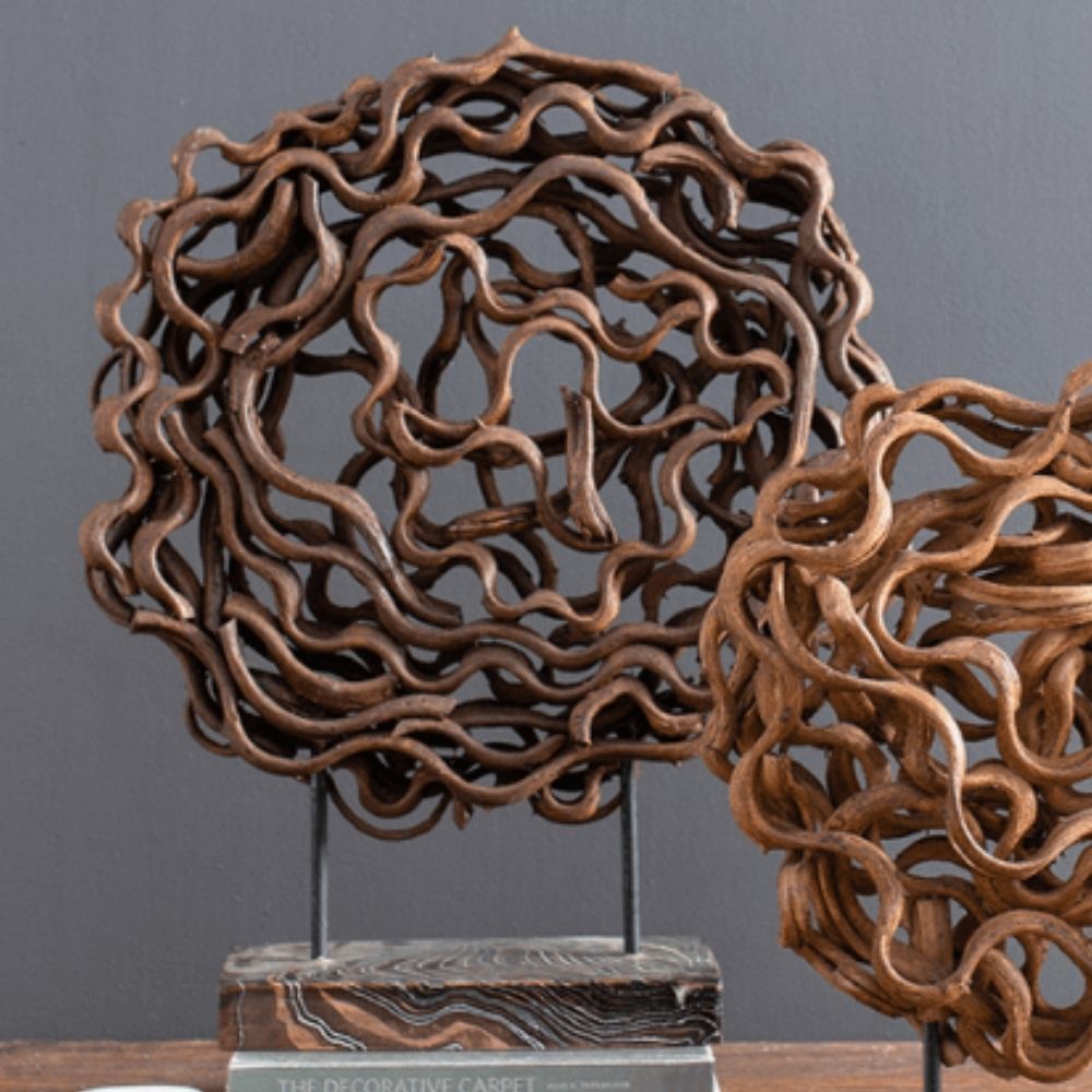 Curly Teak Root Table Décor - Large