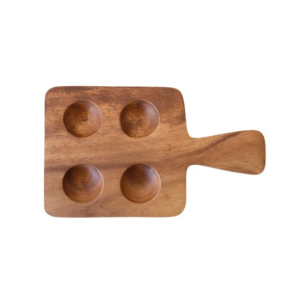 Acacia Wood - 4 Egg Holder